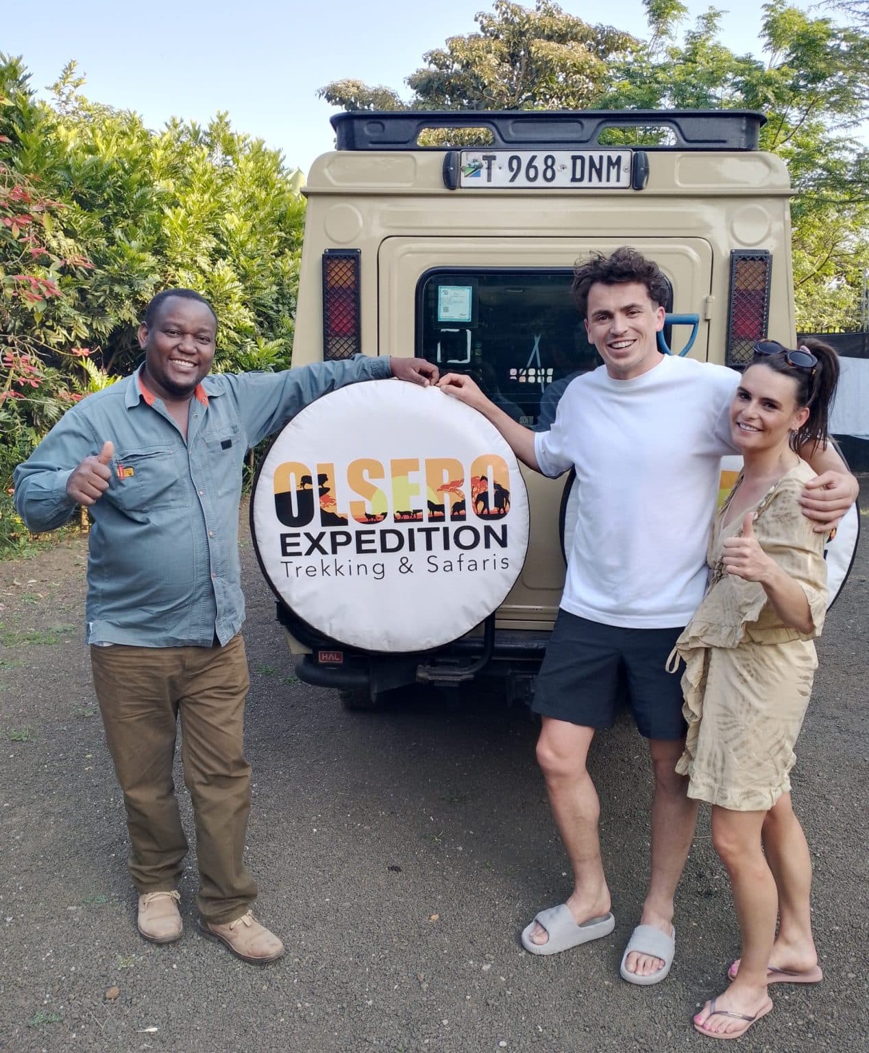 Faraja Meliari, director of Olsero Expedition, with guests